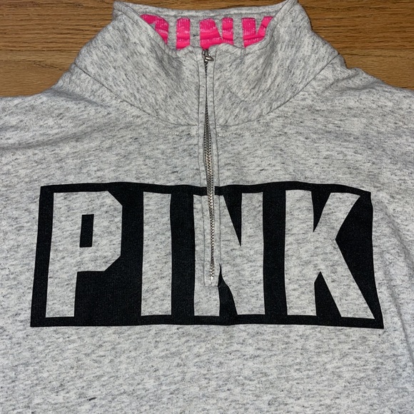 Pink quarter zip sweatshirt medium - Picture 4 of 4